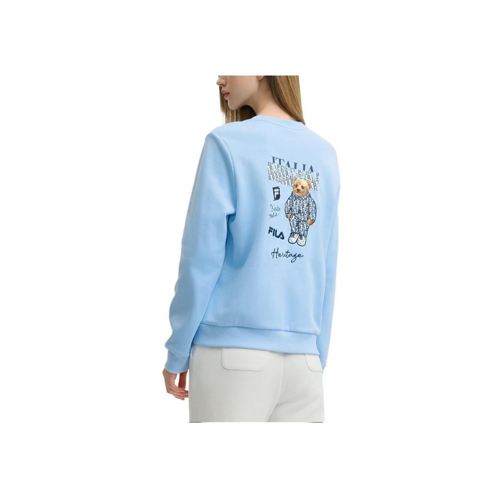 New FILA Sweatshirt Women's Bell Blue F11W448205F-LB
