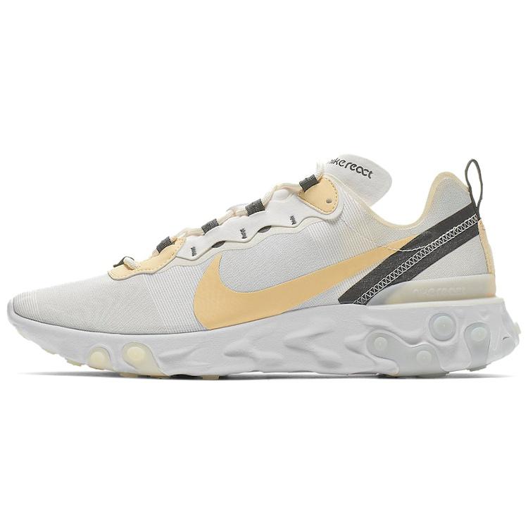 Nike React Element 55  Soft Yellow  Men s BQ6166-101 EU 39
