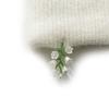 OTHER-worldly drop White Flower Beads Beanie [Angora Ivory]