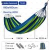 Outdoor Thicken Canvas Hammock Home Garden Leisure 1-2 Person Swing Chair Camping Hunt Rest Stripe Hanging Bed Colorful Hammock