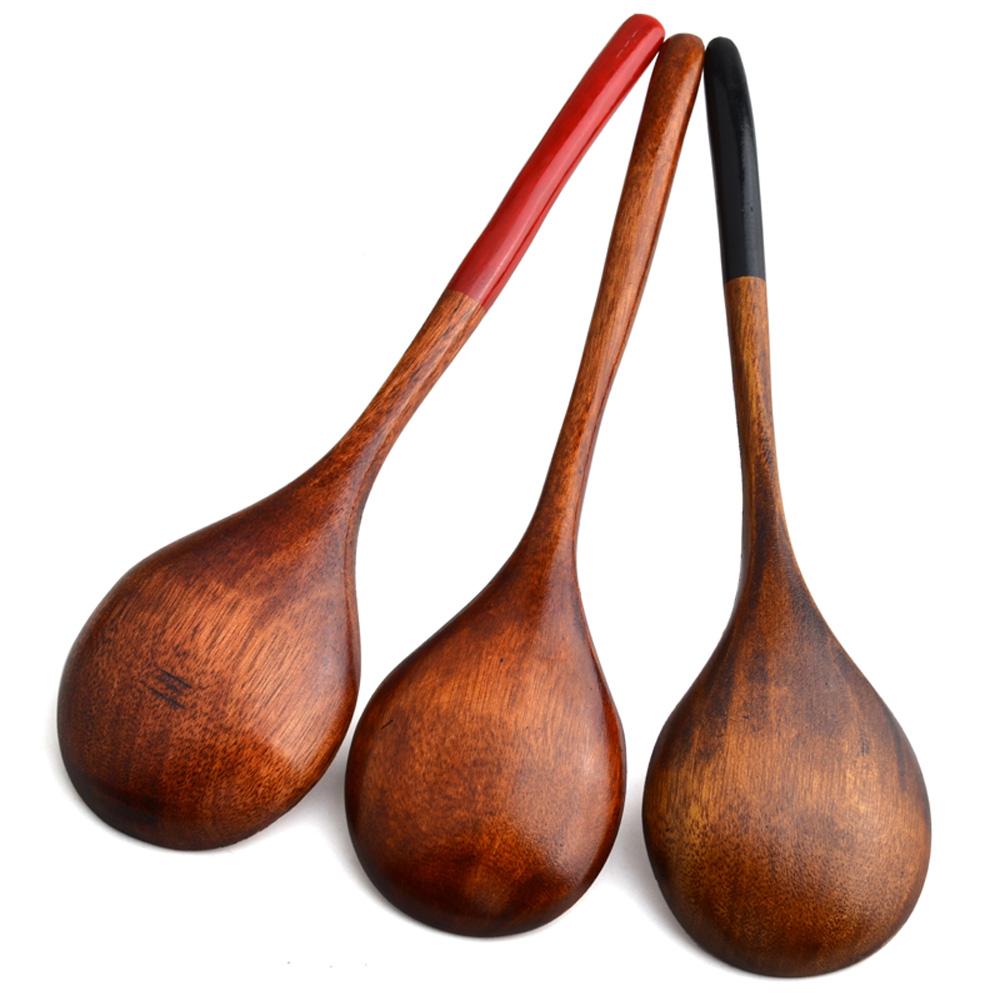 Kopf Umweltfreundlicher Kaffeelöffel Teelöffel Holzgriff Küche Holzlöffel Suppenlöffel Utensilien Geschirr