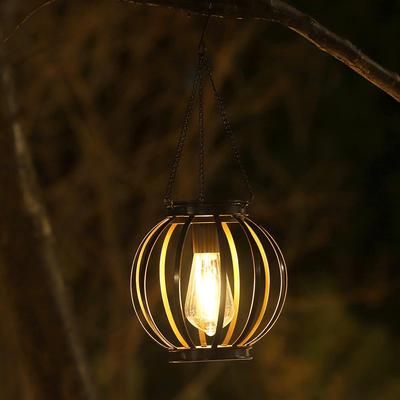 Cross-border Solar Lantern: Wrought Iron Garden & Patio Chandelier