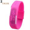 Herren Damen Uhren Wasserdicht Silikon Rote LED Sport Armband Touch Digitale Armbanduhr