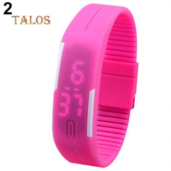 Herren Damen Uhren Wasserdicht Silikon Rote LED Sport Armband Touch Digitale Armbanduhr