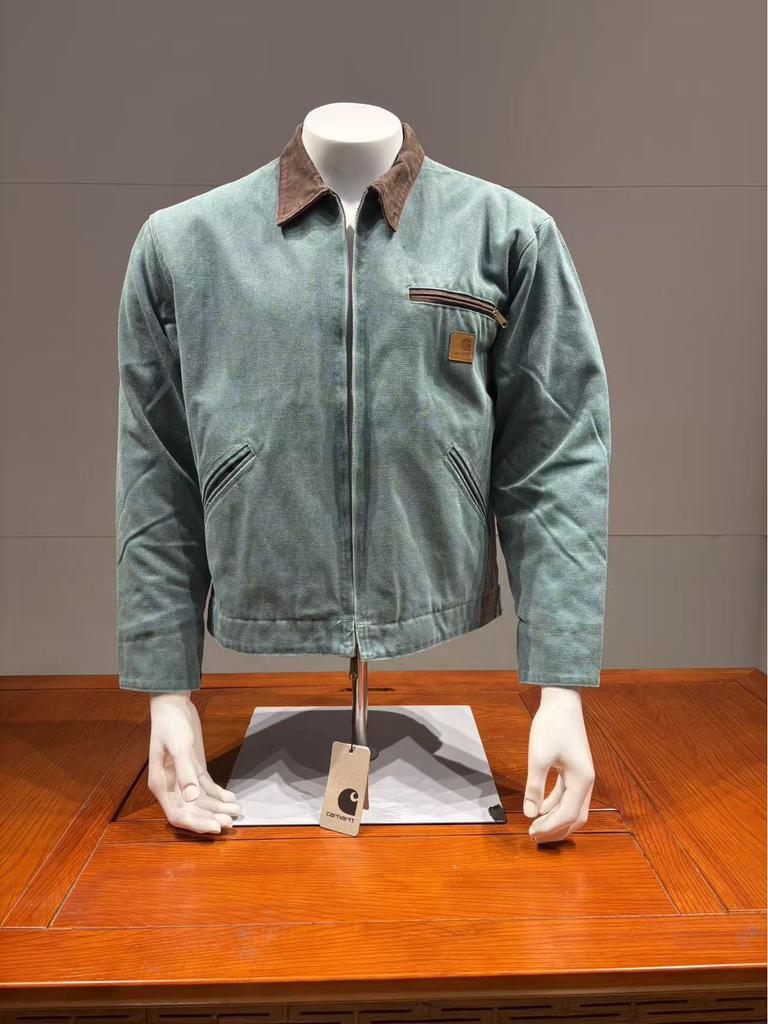 Carhartt J97 American Detroit Sliten Kanvas Dragkedjejacka