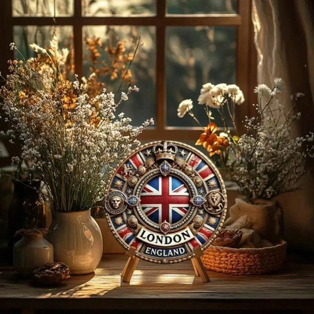 Vintage London Metal Wall Art Timeless Home Office Bar Kitchen Decor