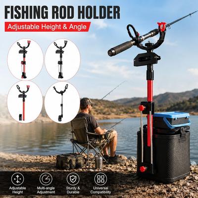 Cross-Country Design Fishing Rod Holder Stainless Steel Road Slip Holder  Bridge Fishing