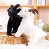 1Pcs Realistic Goat Plush Stuffed Toy With Soft Fluffy Material And Lifelike Design For Home Decor Kids Birthday Holiday Gifts