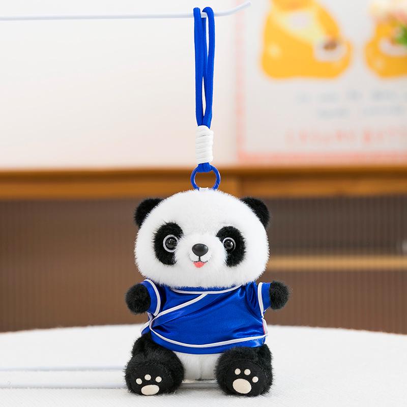 Chinese Style Cute Panda Pendant Plush Toy with Logo