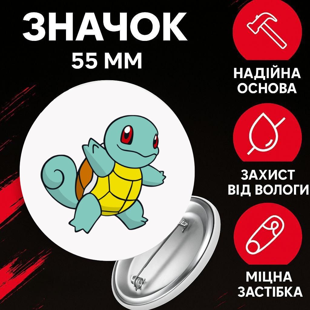 

Значек Покемон Pokemon на булавке на рюкзак 55 мм 1 шт 44 різнокольоровий