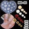 3D Silicone Nail Art Mold Reusable Fashion Versatile Camellia Bow Kawaii Butterfly Party Nail Decoration Art