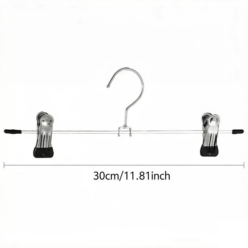 5-30PCS Metal Pant Hangers Multi-purpose Adjustable Non-Slip Trousers Clip Clothes Organizer Household Closets Storage Props ZYF