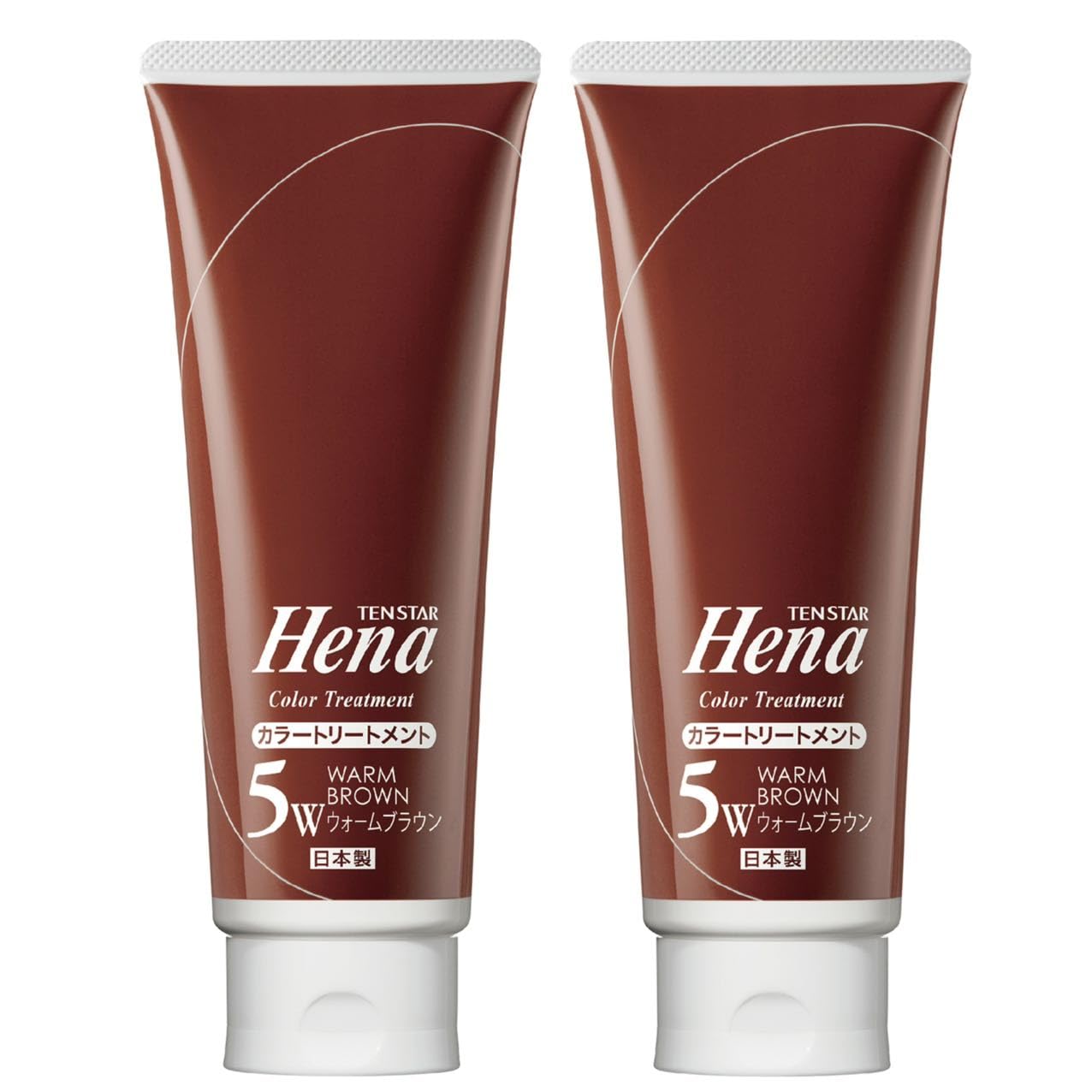

Tenstar Henna Color Warm 250g x 2 bottles with bonus For gray and formulated with henna leaf Treatment, Brown, (approximately 3-month supply), brush.