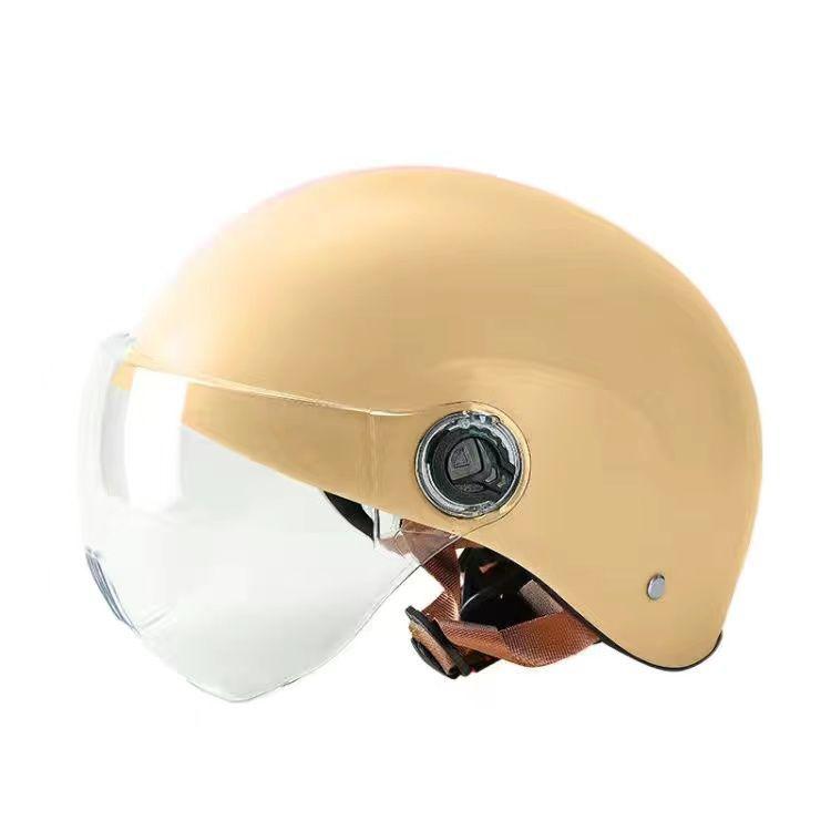 Electric Car Helmet for Women, Cute An Men's Four-season Universal Half-helmet for Summer Sun Protection