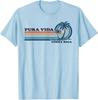 Retro Vintage Family Vacation Costa Rica Pura Vida LIGHT BLUE T-Shirt