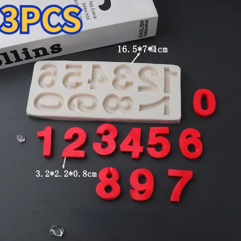 

3 шт. цифры 0-9 модель шоколадный переворачивающийся торт форма украшение торта выпечка силиконовая форма для самостоятельного изготовления можно использовать на десерт