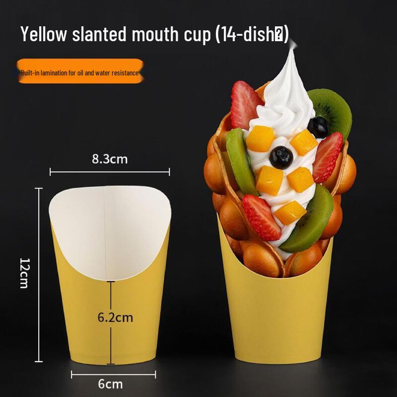 Kraft Paper Slanted Food Cups