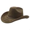 Adult Cowboy Hat, Wide Brim Western Headwear, Lightweight And Sturdy Polyester Party Suitable
