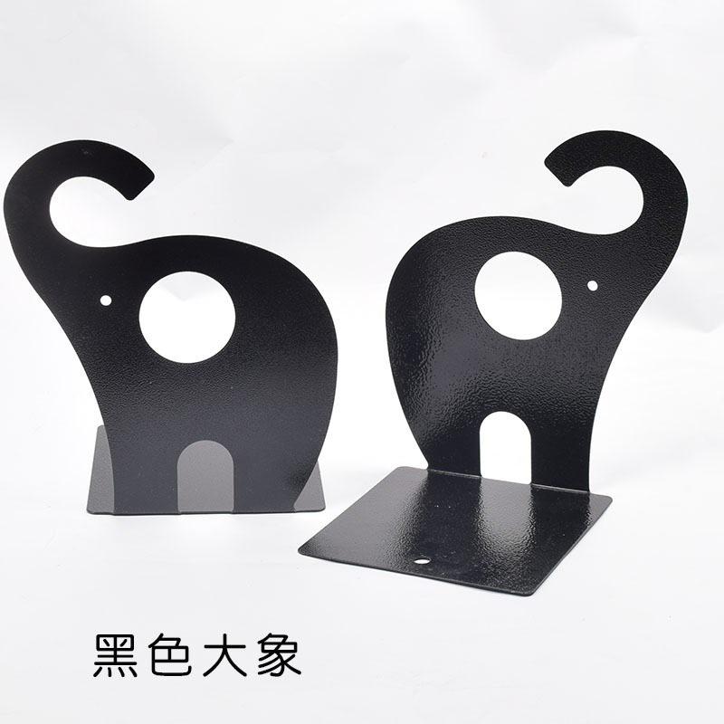 2pcs Metal Bookstand Creative Office Desktop Storage and Organizing Books with Simple Student Animal Shaped Bookholders and