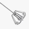 Ergonomischer Hand-Eierschläger für mühelose Backvorbereitungen Stahl-Schneebesen Klingen-Rotationsmechanismus Sahne-Mischwerkzeug