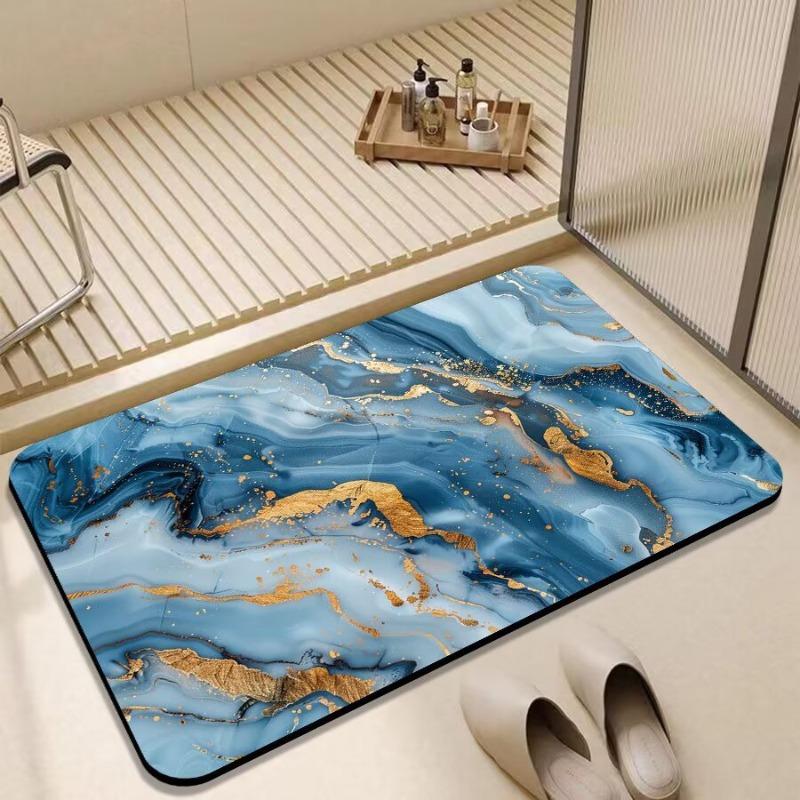 Soft diatom mud absorbent mat bathroom floor mat toilet door non-slip quick-drying foot mat toilet household carpet