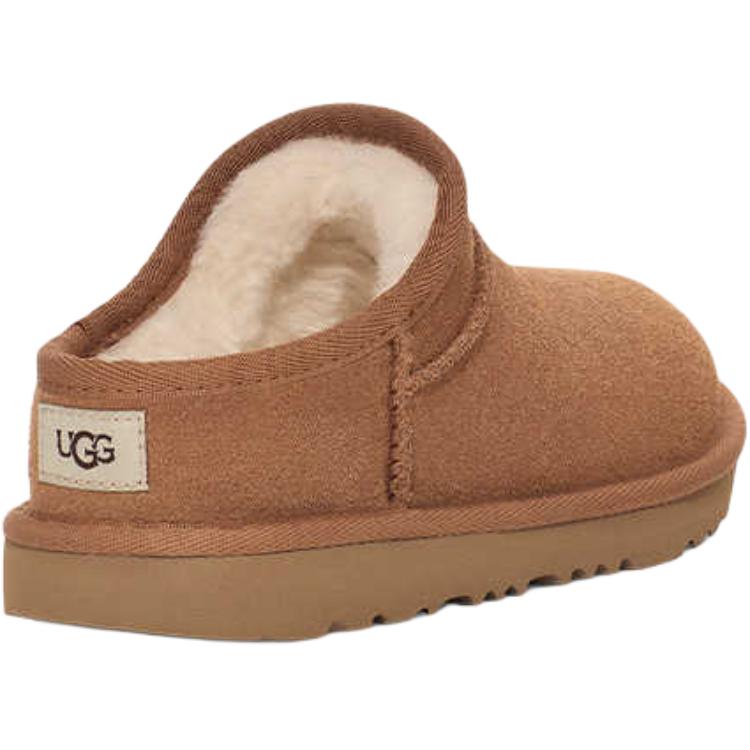 UGG Leisure Comfortable Versatile Non-Slip Durable Low-Top Slippers Kids Slippers Brown 1166774K-CHE