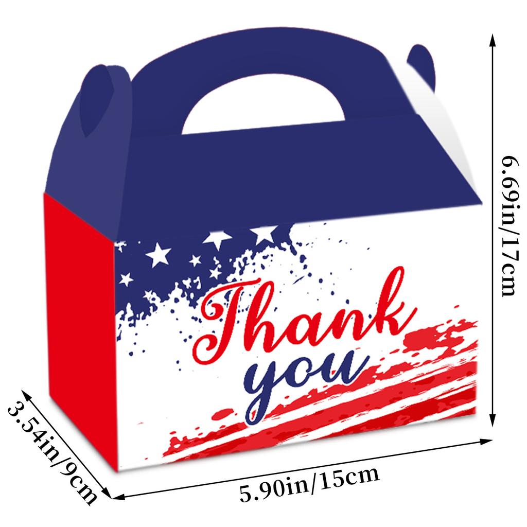 Independence Day Decorative Portable Box, National Day Cookie Snack Gift Box