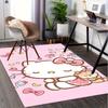 1pc Hello Kitty Cute Cartoon Character Office Desk Mat Under Chair Rug Gift Universal Decorative Floor Carpet for Room Bedroom Living Room S
