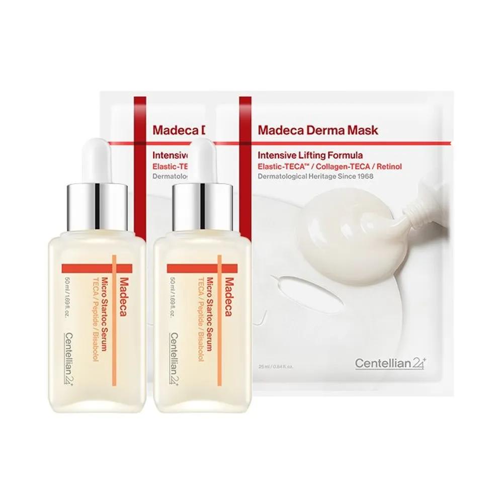 CENTELLIAN24 Madeca Micro Star Tox Serum 50ml*2 + Intensive Lifting Mask 2 Sheets