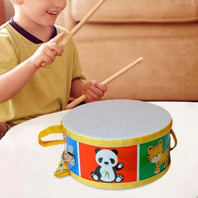 Montessori Instrument Hand Drum Toys Percussion Instrument Wood Kids Drum Toys  Children Preschool