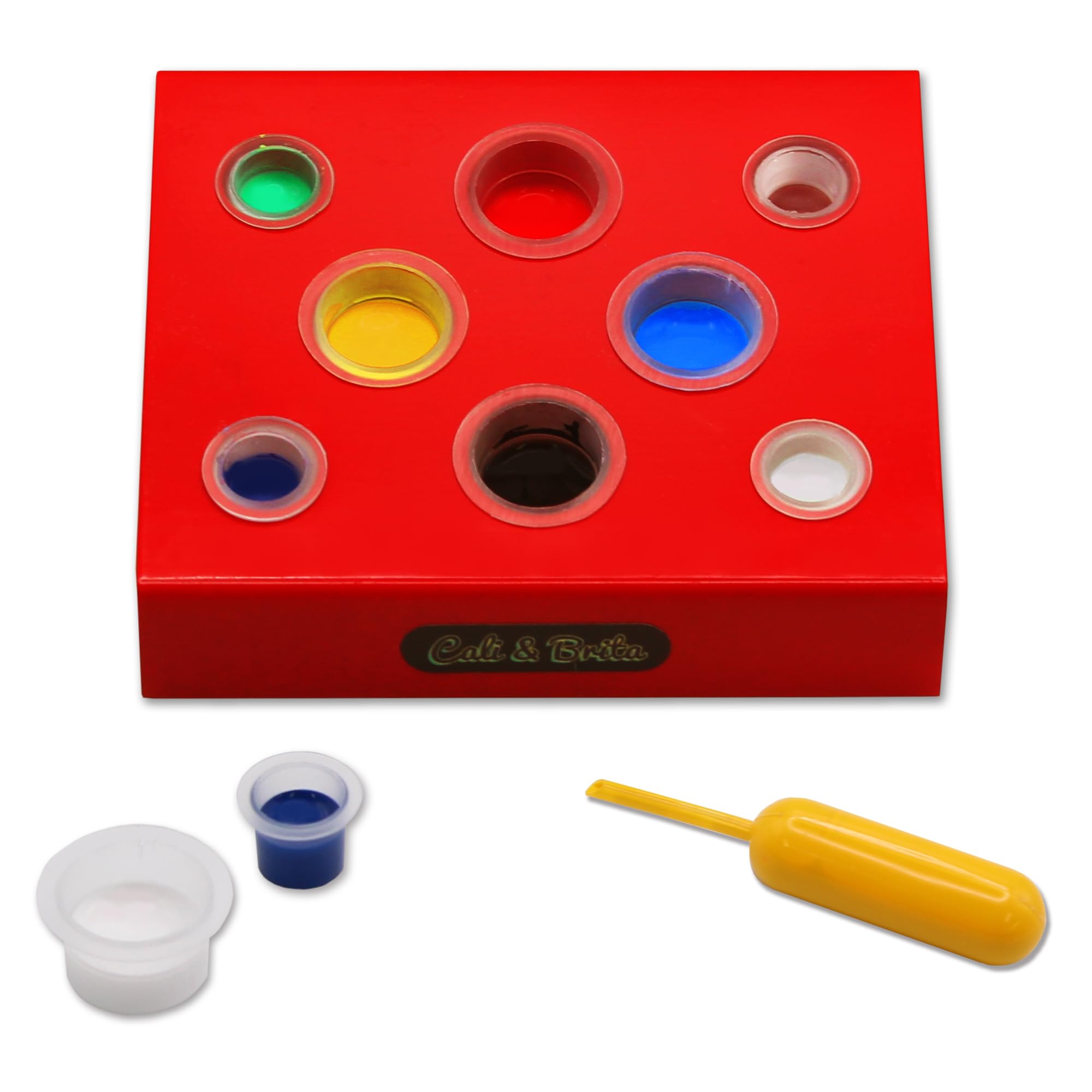 

Paint Tray Hobby Paint for Plastic and Watercolors Cali&Brita [Small Kit] Trays, 46-Piece Set, Models, Gunpla, Paintings, красный