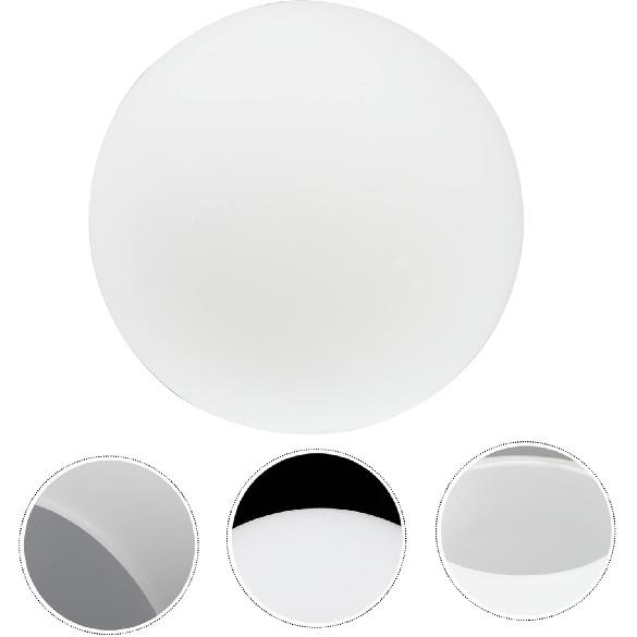 Vaguelly 6 Inch White Frosted Glass Globe Lamp Shade - Replacement Glass Globe Shade Cover, Round Ball Lamp Cover for Ceiling, Wall Fixtures