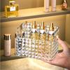 Desktop Diamond Grain Cosmetic Storage Box Multifunction Storage Organizer Supplies Teenager Girl Makeup Lipstick