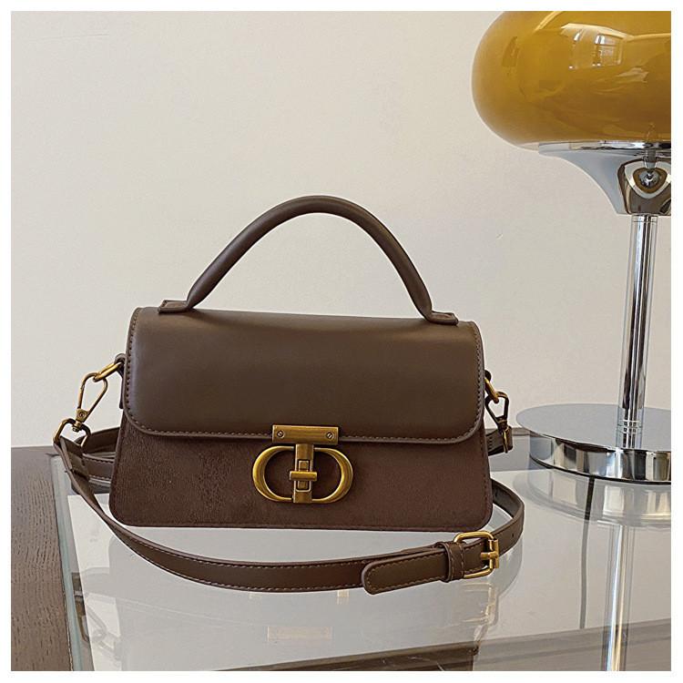 

IELGY Женская сумка-мессенджер через плечо, сумка в стиле ретро высокого класса кофейный