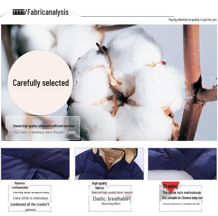 Îmbrăcăminte exterioară de iarnă pentru copii: Jachete din lână de miel căptușite cu bumbac și paltoane din puf pentru băieți și fete, jachete groase pentru bebeluși