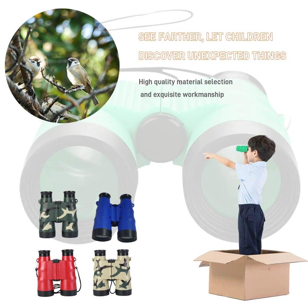 Teleskop 6X36 Tragbares Kinderfernglas Faltbare Kinder Outdoor-Beobachtungsfernglas Wüstentarnung