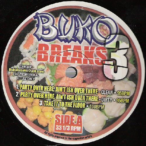 

12inch Record VARIOUS - Buko Breaks 3 BBV03 Buko Breaks US Rap & Hip-Hop/R&B Used