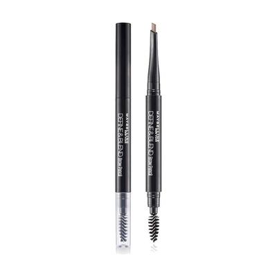 New York Define & Blend Brow Pencil With Spoolie Grey Brown Long-lasting Natural Eyebrow Makeup 0.16 G
