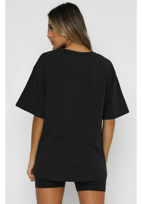 Urban Casual Women's Short Sleeve Pullover and Shorts Set - European Summer Fashion