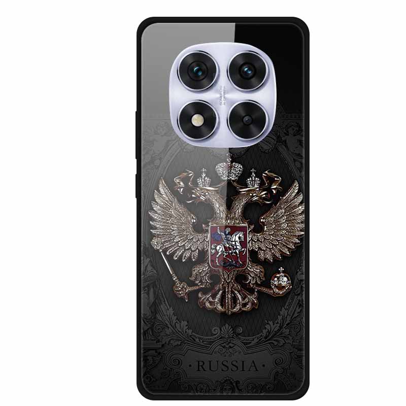 Tempered Glass Case For Redmi Note 14 Pro Coque 14Pro Flowers Phone Cases For Xiaomi Redmi Note14 Pro Hard Back Cover Case Funda