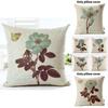 Floral Butterfly Pillowcase For Living Room Decor With Polyester Material For Home Use
