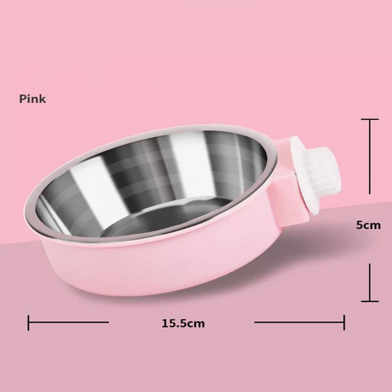 Pet Crate Bowls 2-in-1 Dog Hanging Bowl Removable Cage Water Bowls for Small Animals Dog Bowls Crate Water Bowl Pet Supplies