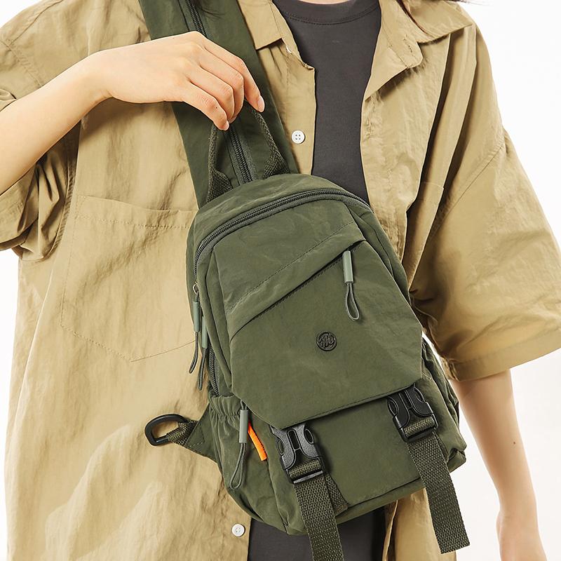 Women's Nylon Small Backpack Multi-Functional Chest Bag