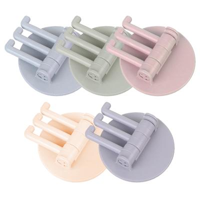 Hook Up Not Easy To Fall Off Strong Bearing Capacity Grey Save Space Blue Multifunctional Seamless Bathroom Hooks Home Storage