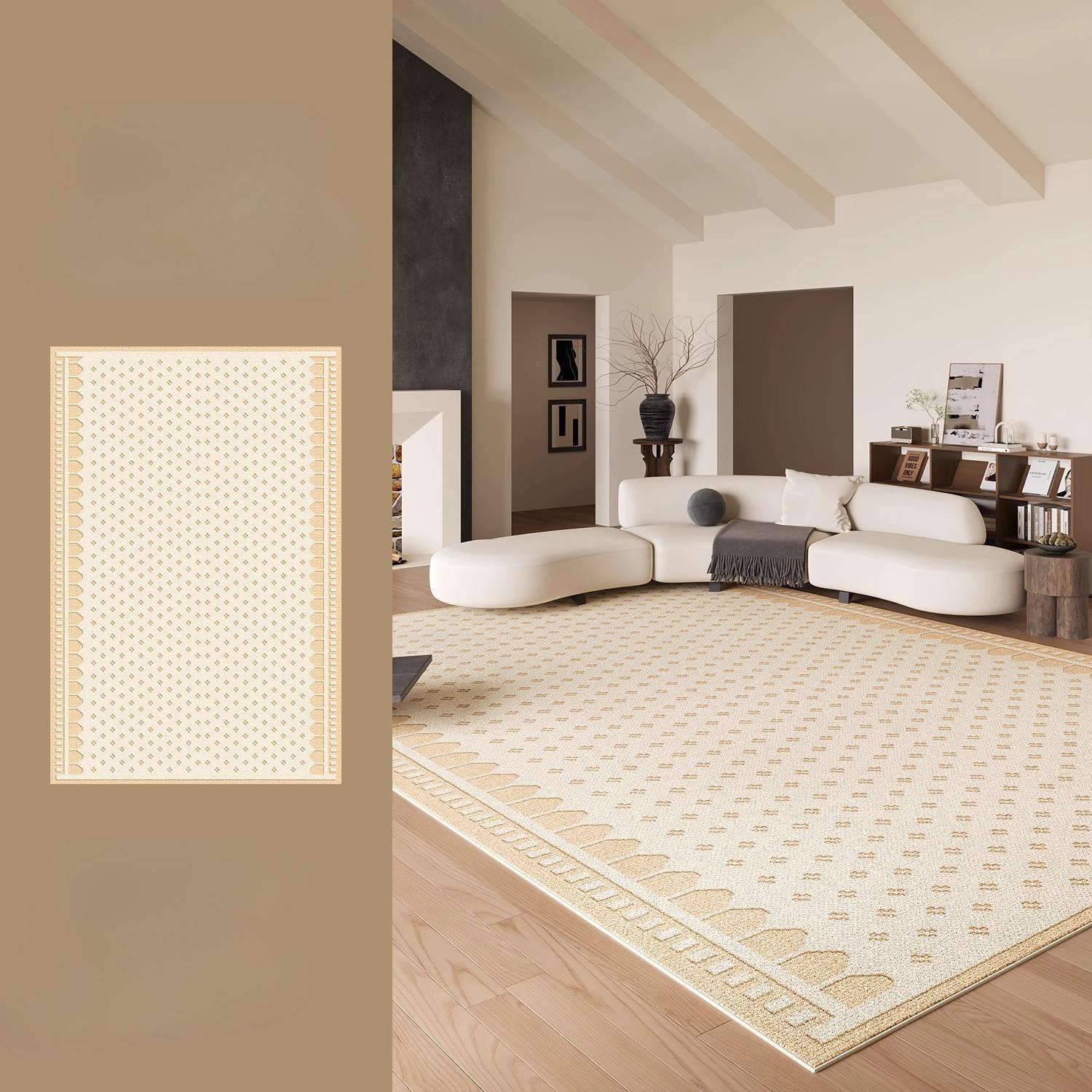 

Retro Style Rugs for Bedroom Large Area Living Room Decoration Waterproof Carpet Washable Lounge Floor Mat Anti-slip Bedside Rug 80*120cm