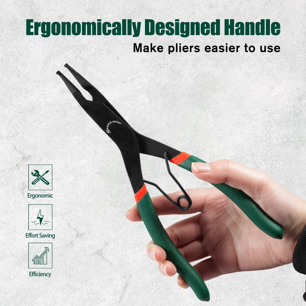 SPEEDWOX Axle Lock Ring Snap Ring Circlip Straight Lock Specialized Total Length Precision Professional Tool Pliers, Retainer, Pliers, Pliers, Tip,