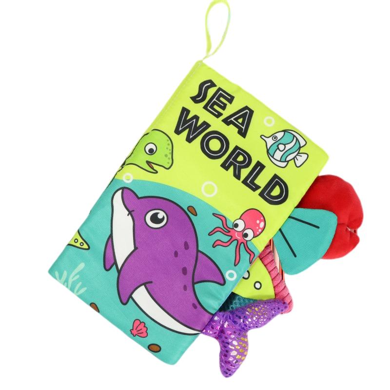 

Детская тканевая книга Книги из ткани для раннего развития детей Книга-пазл Игрушки Ocean