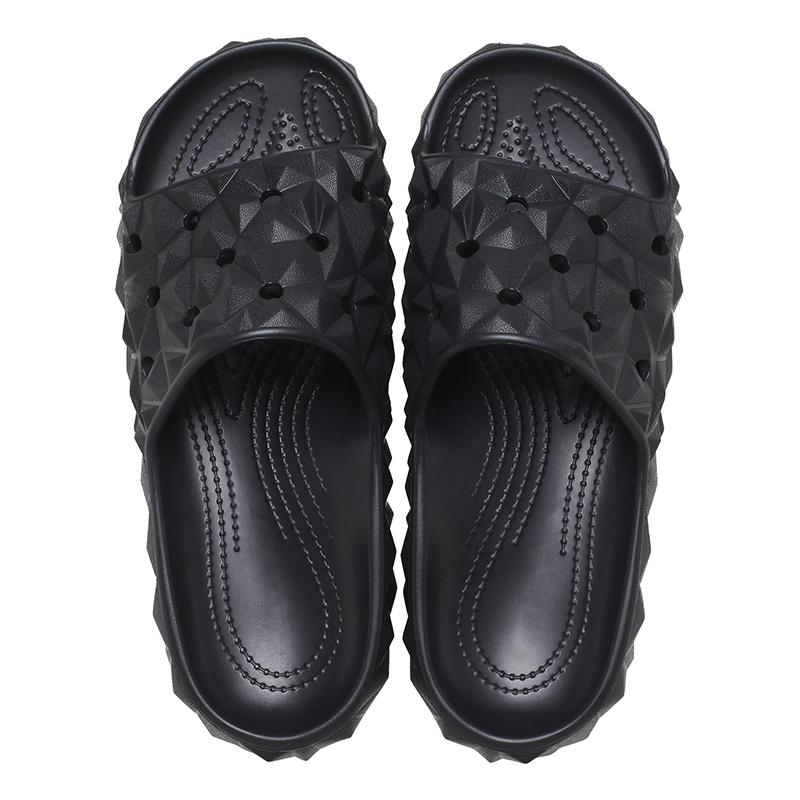 Fashion SmilePoP Men Sandals Summer New Waterproof Geometric Slide Outdoot Soft Beach Sandals Vacation Casual Couple Nonslip Home Slides
