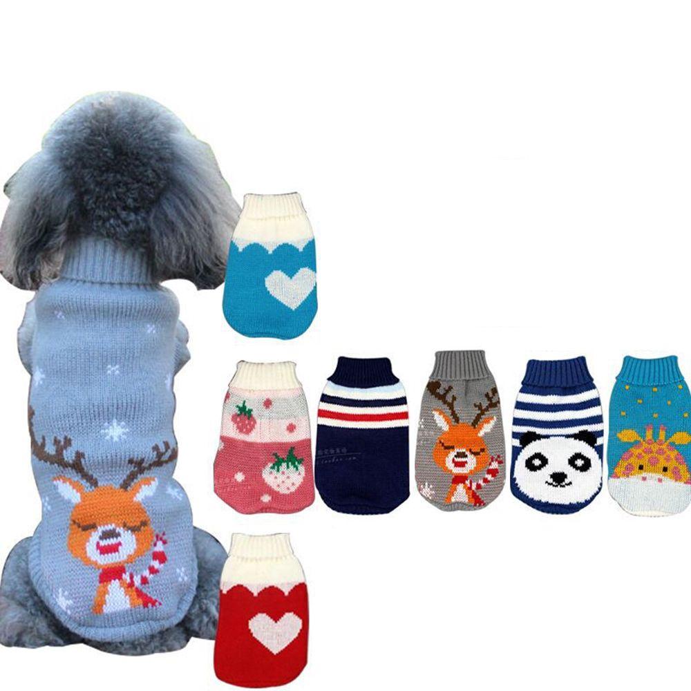 Puppy Yorkies Small Dogs Winter Dog Clothes Cat Sweater Pullover Warm Dog Clothes Pet Sweater Costume