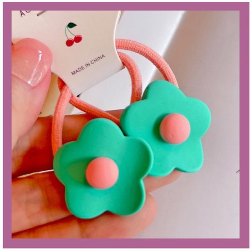 2pcs Elastic Hair Bands for Baby Girls Candy Color Hair Ring Hair Rope Children Headwear Kids Toddler Accessories